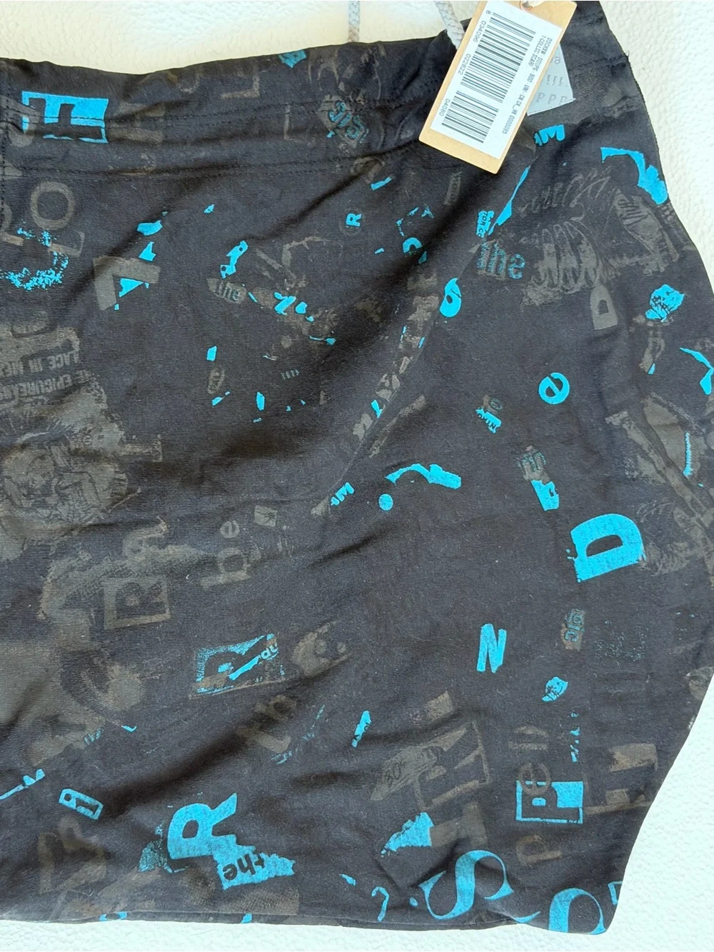 Diesel  neck gaiter blue with Teal Accent